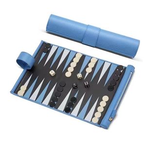 Bespoke Eco-Friendly Durable Foldable Leather <b>Backgammon</b> Game <b>Set</b> with Artisan Touch and Distinctive Vintage-Inspired Design - Product Image 2