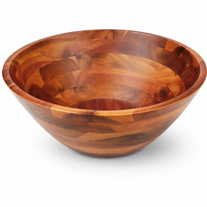 Juego de Tazones Rectangulares para Ensalada de Bambú Natural Hechos a Mano con Utensilios, Aptos para Lavavajillas, para Uso Doméstico, para Servir Vegetales, de Madera, Personalizables - Product Image 1