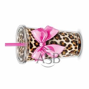 Palette d'extensions de cils en acrylique Leopard Bow Coffee Shake Ice Tea, durable, avec impression de logo personnalisée - Product Image 6