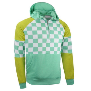 Conjunto Deportivo 2 en 1 Personalizado Unisex Verde Sólido con Capucha, Sudadera Ligera de Manga Larga y Pantalones con Cordón, Transpirable, de Algodón - Product Image 2