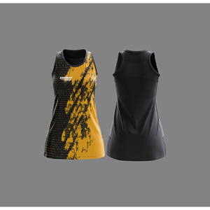 Ensemble de maillots de netball professionnels |   Uniforme de netball par sublimation avec logo, nom et numéro de l'équipe |   Polyester respirant - Product Image 5