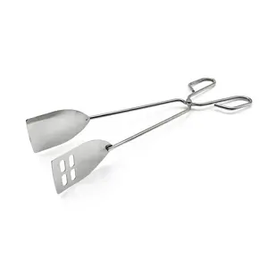 Stainless Steel Scissors Cooking Tongs Flipping Clips, for BBQ, Bread, Pizza, Steak Clamps