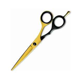 High Quality Professional Stainless Steel Barber <b>Scissors</b> Foldable Lightweight Custom Logo Gold/Black Coated <b>Scissor</b> By HexaCare - Product Image 4