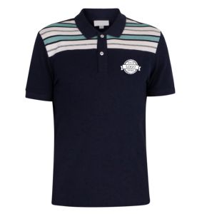 Polo tendance pour homme avec blocs de couleur, séchage rapide, respirant, pour le golf, logo personnalisé, OEM ODM, vêtements de sport - Product Image 5