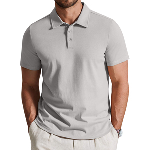 Camisas Polo Personalizadas al por Mayor para Hombre, Manga Corta, Transpirables, Ecológicas, Antipilling, Sostenibles para Golf - Product Image 1