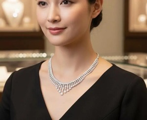 Collar de Diamantes de Diseño de Excelente Calidad para Mujer, Aspecto Premium, para Ocasiones Especiales, Suministro Disponible en Todo el Mundo - Product Image 4