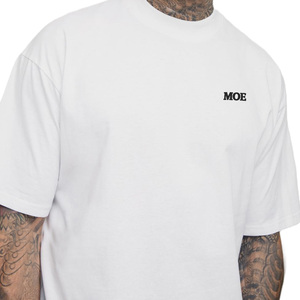 Camiseta de Algodón Oversize para Hombre, Lisa, Estilo Urbano, Manga Corta, Corte Holgado, Marca Privada, Producción al por Mayor OEM - Product Image 3