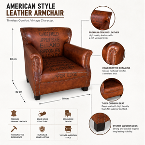 American Style Armchair with Premium Upholstered Fabric and Solid Wood Leg Comfortable Accent <b>Chair</b> for Living Room Hotel Lounge - Product Image 6