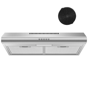 Hotte de cuisine encastrée 24 pouces en acier inoxydable 230 CFM avec LED – Nouveauté - Product Image 1