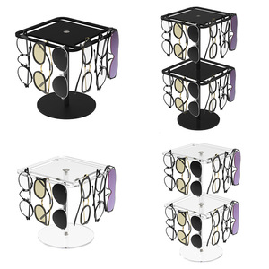 360 Acrylic <b>Rotating</b> Portable Storage Scratch-Resistant Fashionable Desktop Sunglasses <b>Display</b> <b>Stand</b> Eyewear Organizer Rack - Product Image 5