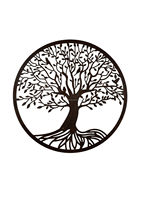 Décoration murale en fer découpé au laser, motif arbre de vie, faite à la main et personnalisée, pour la maison et le jardin, design moderne antirouille