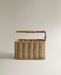 Organizador de Revistas Minimalista de Fibra Natural, Organizador de Ratán Sostenible para Acogedores Rincones de Lectura en Primavera - Product Image 2