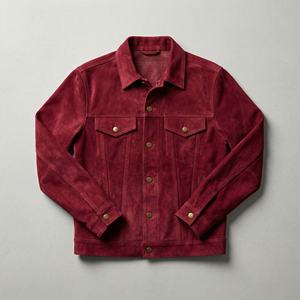 Veste en cuir véritable pour homme |   Vêtements de rue imperméables et coupe-vent |   Fabricant de vêtements d'extérieur d'hiver sur mesure, OEM, marque privée - Product Image 1