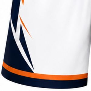Pantalones Cortos de Voleibol Sublimados en Blanco, Azul Marino y Naranja, Ropa Deportiva para Equipos, Uniformes para Partidos, Ropa de Entrenamiento Ligera - Product Image 3