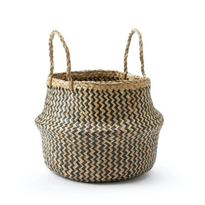 Top pick seagrass <b>belly</b> storage <b>basket</b> new design sea grass raffia <b>basket</b> for pantry organizer - Product Image 1