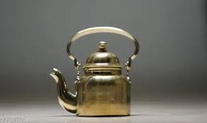 Brass Tea Kettle Vintage Brass Teapot Handmade Water <b>Pot</b> for Kitchen Dining and Home Decoration - Product Image 3