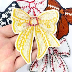 Factory Custom Logo Embroidery Patch Woven Fabric Iron On Clothing <b>Badge</b> Felt Heart Flower Applique Heat Transfer DIY Jacket Hat - Product Image 1