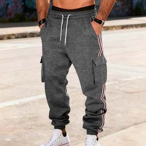 High Quality Custom Logo Men's 100% Cotton 380 GSM Drawstring Loose Fit Cargo Baggy Joggers Sweatpants Plus Size Oversized - Product Image 1