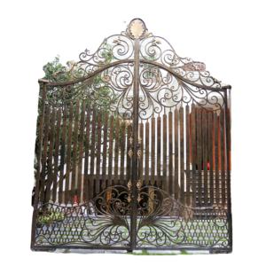 ออกแบบ CAD ตามสั่ง ประตูรั้วเหล็กดัดสำหรับสวนสไตล์โมเดิร์น 3 มิติ สำหรับวิลล่า พร้อมประตูบานเลื่อน ผลิตในเวียดนาม - Product Image 1