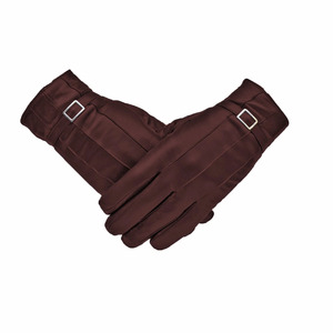 Gants de conduite en cuir vert marine à doigts entiers, unisexe, avec sangle de poignet réglable, prise en main douce et confortable, design élégant pour une utilisation en extérieur - Product Image 6