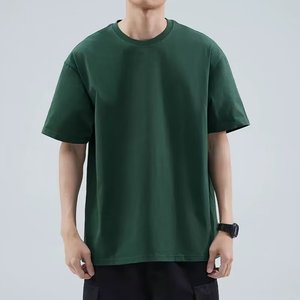 เสื้อยืดแขนสั้นผู้ชาย พิมพ์ลายปักโลโก้ OEM ออกแบบเอง ทรงหลวม ไซส์ใหญ่ เสื้อผ้าผู้ชายแบรนด์ดัง สีขาว สำหรับฤดูร้อน - Product Image 1