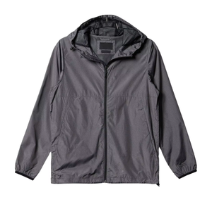 Men's Safari Mens Lightweight Hooded Rain <b>Jacket</b> Full Zip Windproof Outdoor <b>Packable</b> Windbreaker Custom Logo OEM Service - Product Image 3