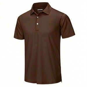 Custom Men's Embroidery 100%Cotton Breathable Short Sleeve OEM Service Knitted Fabric Polo <b>T</b>-<b>Shirt</b> - Product Image 6