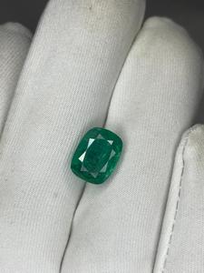 zambian <b>emerald</b> loose natural <b>emerald</b> <b>cushion</b> cut. - Product Image 2