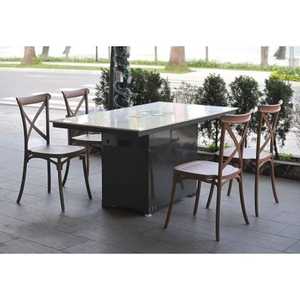 Silla de Jardín de Plástico para Exteriores, Moderna, Color Rojo, Estilo X-Back, Impermeable, Duradera, Ecológica y Ligera - Product Image 4