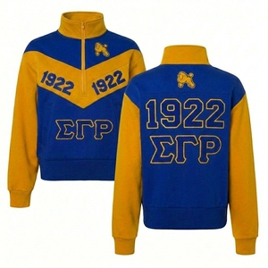Vêtements d'hiver OEM 2026 en polaire brodée, coton et élasthanne, séchage rapide, avec lettres grecques Gamma Sigma pour fraternité - Product Image 3