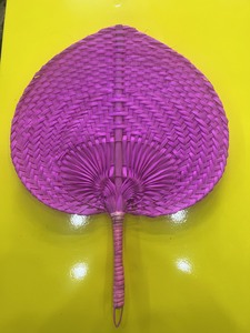 Bamboo <b>Hand</b> <b>Fan</b> with Painted Design Natural & Assorted Colors From Vietnam-Promotional Gift - Product Image 4