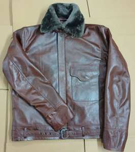 Veste en cuir d'agneau pour homme tendance, style moto, hiver, veste en cuir d'agneau de qualité supérieure pour homme, hiver, moto - Product Image 2