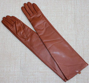 Gants d'opéra décontractés en cuir pour femmes, personnalisables, avec écran tactile, couleur unie, manches longues, chauds pour l'hiver, pour tous les jours, en extérieur et pour les fêtes - Product Image 4