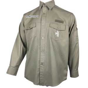 Camisa de Trabajo de Alta Calidad 100% Algodón, Resistente al Fuego, Popular, con Botones, Color Caqui, Manga Larga - Product Image 5
