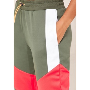 Custom <b>Women</b> Polyester Fleece Color Block Sweat Pants <b>Women</b> Fashion Casual Sweat Joggers Pant Girls Running Athletic Sweatpants - Product Image 3