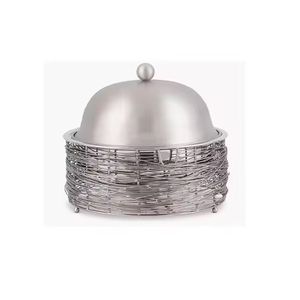 Stainless Steel Food Warmer with Dome Lid <b>Buffet</b> Chafing Dish Decorative Catering Serving Pot Hotel <b>Buffet</b> <b>Server</b> - Product Image 1