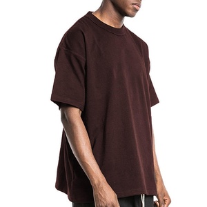 เสื้อยืดโอเวอร์ไซส์ผู้ชาย ผ้าฝ้าย 100% สีพื้น แขนสั้น คอกลม สไตล์ลำลอง เสื้อเจอร์ซีย์เรียบง่าย สตรีทแวร์ แห้งเร็ว ระบายอากาศได้ดี - Product Image 2