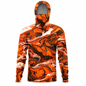 Performance Hooded Fishing <b>Shirt</b> With <b>Face</b> Cover Outdoor Apparel OEM ODM Factory - Product Image 5