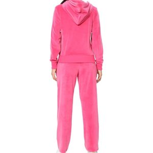 Ensemble deux pièces pour femme, dernière conception du fabricant pakistanais, couleur unie, unisexe, automne, grande taille, sweat à capuche imprimé, produit phare - Product Image 2