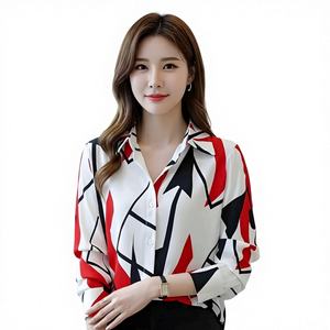 Chemise d'hiver Kingsa Textile de luxe pour hommes coréens, design 2-en-1 écologique en Spandex/Polyester - Product Image 6