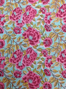 Pure Cotton Indian Textile with Multicolor Hand Block Prints for Home Furnishing <b>Cushion</b> <b>Covers</b> Quilting Sewing and Crafting - Product Image 3
