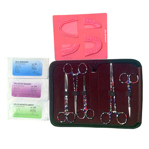 Suture Doctor Reusable Stainless Steel Suturing Practice Kit Manual Suture <b>Pad</b> Tool for <b>Nursing</b> Anatomy Biology Students - Product Image 1