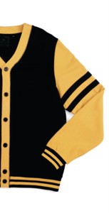 Mason <b>Cardigan</b> Wool/Acrylic Knitted | Black Women's Team Logo Embroidery Breathable V-neck Double Breasted Casual Design - Product Image 5