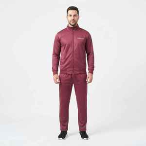 Ensemble de survêtement pour homme Hawk Eye, fermeture éclair intégrale, couleur unie, vêtements de sport décontractés, respirant, polyester, vêtements d'automne - Product Image 1