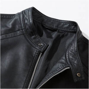 Custom Hot Sale High Quality <b>Jacket</b> For Men Classic Windproof Fur Lining Men Motorbike <b>Punk</b> Leather Winter Coat Leather <b>Jackets</b> - Product Image 3