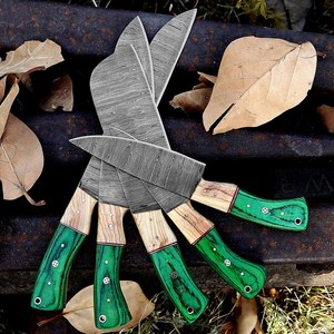 UA Supplies Hand Forged Damascus Steel Chef <b>Knife</b> Ambidextrous Wood Handle Traditional Style 6-7.9in Blade Length Kitchen - Product Image 3
