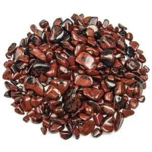 Copeaux de pierres précieuses de jaspe rouge naturel les plus vendues graviers de cristal en vrac polis pour la décoration de la maison Feng Shui et la guérison - Product Image 5