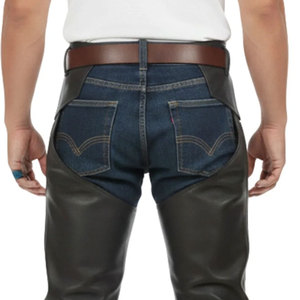 Premium Horse Riding <b>Half</b> Leather <b>Chaps</b> for Men and Customizable Lightweight Design with Breathable Design - Product Image 6