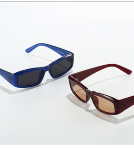 TY2231 New Trendy Street Shooting Personality Shades Designer Custom Logo Small Square Frame Vintage Women Men <b>Sunglasses</b> 2024 - Product Image 4
