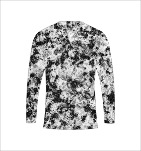 เสื้อแขนยาวสีเทาแบบแอบสแตรกเสื้อยืดออกกำลังกายระบายอากาศได้ - Product Image 3